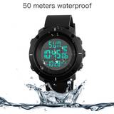 Skmei Klockor Skmei Sport Men Multifunction Outdoor Chronograph Waterproof LED Alarm Digital Wristwatches Red/Green/Black