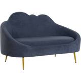Guld Soffor Dkd Home Decor Blue Golden Metal Clouds Scandi Sofa 2 Seater