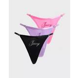 Juicy Couture Underkläder Juicy Couture 3-Pack Mesh Logo Thongs, Multi