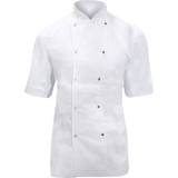 Dennys Arbetskläder & Utrustning Dennys Ladies/Womens Short Sleeve Chefs Jacket Chefswear White