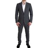 Kostymer Dolce & Gabbana Gray Piece Single Breasted MARTINI Suit IT48