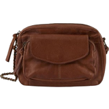Pieces Leather Crossbody Bag - Brown