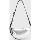 AllSaints Väskor AllSaints Half Moon Metallic Nylon Crossbody Bag, Silver