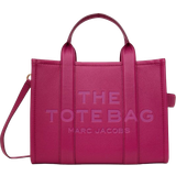Marc Jacobs Rosa Toteväskor Marc Jacobs The Leather Medium Tote Bag - Lipstick Pink