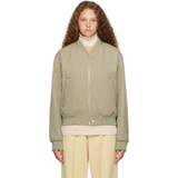 Jil Sander Ytterkläder Jil Sander Taupe Zip Bomber Jacket 317 Green IT