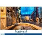Kalendrar & Anteckningsblock Calvendo Innsbruck Stadt in Tischkalender 2024 DIN A5 quer