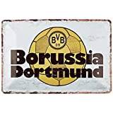 Borussia Dortmund Supporterprylar Borussia Dortmund Metal Plate Retro