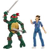 Bandai – 15 cm stora officiella figurer Teenage Mutant Ninja Turtles x Stranger Things – Leo VS Eleven – P81191