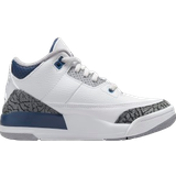 29½ - Snören Basketskor Nike Air Jordan 3 Retro PS - White/Midnight Navy/Cement Grey/Black
