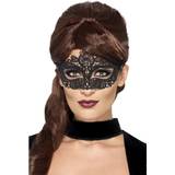 Damer - Slipsar & Rosetter Maskeradkläder Smiffys Embroidered Lace Filigree Eyemask