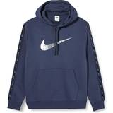 Nike Sportswear Repeat Men's Pullover Fleece Hoodie - Thunder Blue/Mtlc Cool Grey
