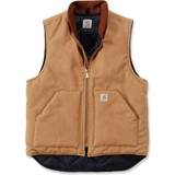 Ytterkläder Carhartt Relaxed Fit Firm Duck Insulated Rib Collar Vest - Brown