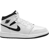 Nike Barnskor Nike Air Jordan 1 Mid GS - White/White/Black/Black