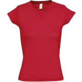 Jersey - Röda Överdelar Sols Women's Tailored V-Neck T-shirt - Classic Red