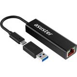 2.5 Gigabit Ethernet - USB-C Nätverkskort Asustor AS-U2.5G2
