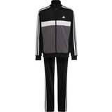 Barnkläder adidas Kid's Essentials 3-Stripes Tiberio Tracksuits - Black/Gray Five/Gray One/White