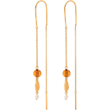 Pernille Corydon Glow Earrings - Gold/Amber/Pearl