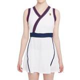Dam - Mesh Klänningar Nike Women's NY Slam Dress - White/Binary Blue