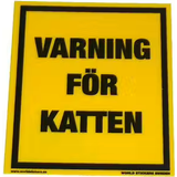 Sign Warning for the Cat