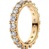Pandora Ringar Pandora Sparkling Row Eternity Ring - Gold/Transparent