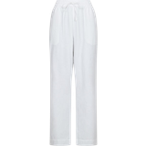 40 - Dam Byxor & Shorts Neo Noir Sonar Linen Pants - White