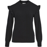 Object Malena Knitted Pullover - Black