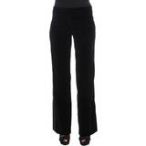 Silke/Siden Ytterkläder Dolce & Gabbana Black Striped Wool Single Breasted Vest IT48