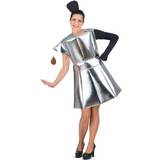 Dräkter - Silver Maskeradkläder My Other Me Costume for Adults Coffee-maker Silver 4 Pieces