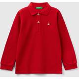 United Colors of Benetton Pikétröjor United Colors of Benetton Long Sleeve In Organic 18-24, Red, Kids