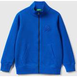 Benetton Ytterkläder Benetton Pure Sweatshirt With Zipper, 3XL, Bright Blue, Kids