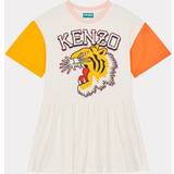 Kenzo Klänningar Kenzo Kids Short-sleeved Dress Off White Girls 10Yrs