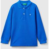 United Colors of Benetton Pikétröjor United Colors of Benetton Long Sleeve In Organic 12-18, Bright Blue, Kids