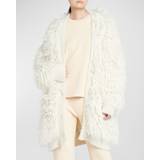 Stella McCartney Koftor Stella McCartney Oversized alpaca and wool-blend cardigan white