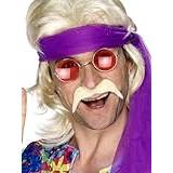 60-tal - Blond Maskeradkläder Smiffys Hippie Mustasch Blond