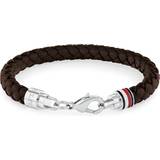 Tommy Hilfiger Iconic Braided Bracelet - Silver/Brown