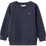 Ekologisk bomull Sweatshirts Barnkläder Name It Sweatshirt Noos NmmVimo Dark Sapphire år 92 Sweatshirt