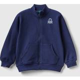 United Colors of Benetton Sweatshirts United Colors of Benetton Sweatshirt In Organic With Zip, 18-24, Dark Blue, Kids