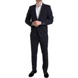 L Kostymer Dolce & Gabbana Blue Piece Single Breasted MARTINI Suit IT52