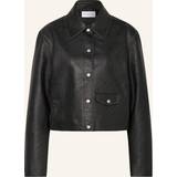 Calvin Klein Dam - Skinnjackor Calvin Klein Short Faux Leather Jacket Black