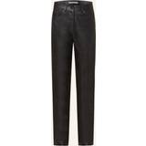 Skinnimitation Byxor Calvin Klein High Rise Faux Leather Trousers Black