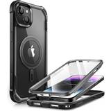 I-Blason Apple iPhone 15 Plus Bumperskal i-Blason AresMag for iPhone 15 Plus Case [6.7 inch] [MagSafe Compatible] Full-Body Dual Layer Anti-Slip Shockproof Rugged Clear Bumper Case with Built-in Screen Protector Black