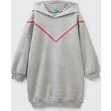 United Colors of Benetton Klänningar United Colors of Benetton Sweater Dress With Hood, 3XL, Gray, Kids