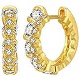 2022 Kvinnor 18K guldörhängen turkos diamantörhängen glänsande zirkon örhängen smycken gåvor glittrande örhängen för kvinnor, c, En