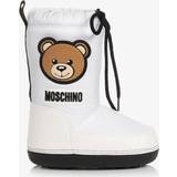 Vita Kängor Moschino Kids Faux shearling-lined ski boots white