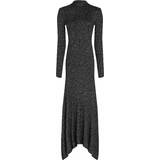 Jersey - Långa klänningar Tommy Hilfiger Metallic Fit And Flare Maxi Dress BLACK
