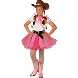 Rosa - Vilda västern Dräkter & Kläder Morph Girls Cowgirl Cutie Costume Kids Western Cow Girl Cowboy Book Week Theme Party Pink/White