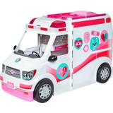 Docktillbehör - Doktorer Leksaker Barbie Emergency Vehicle Transforms Into Care Clinic with 20+ Pieces