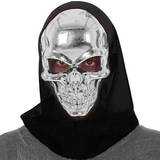 Silver Maskeradkläder BigBuy Carnival Mask Skelett Silvrig