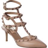 Valentino Pumps Valentino Rockstud Caged Leather Ankle Strap Pump