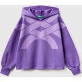 United Colors of Benetton Sweatshirts United Colors of Benetton Oversized Fit Hoodie, 2XL, Violet, Kids